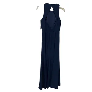 Dessy Collection Diamond Cutout Back Trumpet Gown‎ with Front Slit 3029 Size 4 thumbnail 7