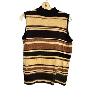 Vintage Kathie Lee Collection‎ Sleeveless Metallic Sweater thumbnail 3