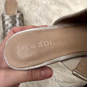 Jack Rogers Ronnie Perforated Peep-toe Sandals Sz 8.5 thumbnail 3