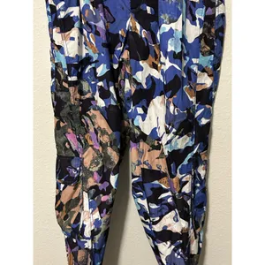 NEW Free People Mesmerize Me Print Cargo Pants Size Medium Purple Camo Wide Leg thumbnail 15