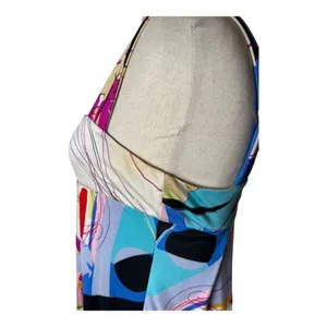 Diane Von‎ Furstenberg Dress Women 8 Blue Pink Silk Blend Eliot Butterfly Mini thumbnail 7