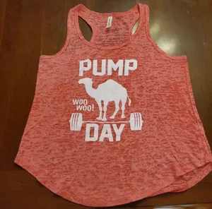 Tough Cookie's Pump Day Burnout Racerback Tank Top is a size Medium thumbnail 4