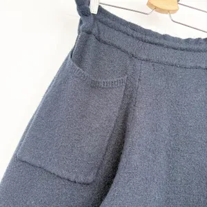 Allison New York Womens Navy Blue Wool Blend Tassel Knit Joggers Pants Size S thumbnail 6