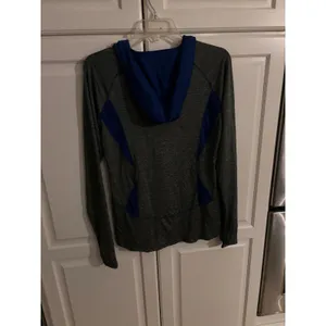 Campus Heritage Florida Gators Quarter Zip Hoodie Grey Blue Womens Medium thumbnail 4
