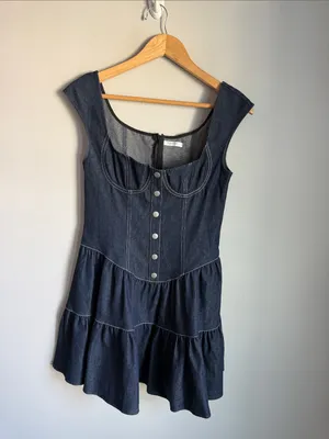 Peppermayo Isabella Denim Bustier Dress - Indigo 6 thumbnail 3