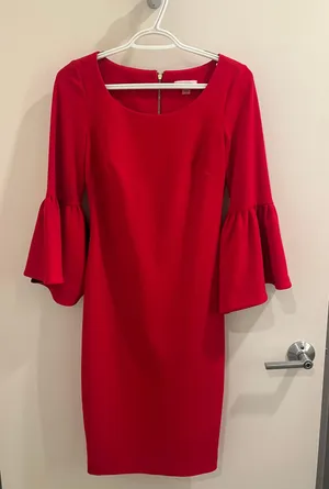 Calvin Klein Red Dress thumbnail 1