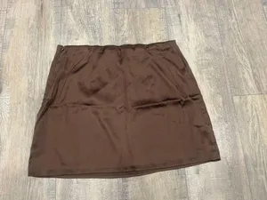 Hollister brown satin skirt thumbnail 5