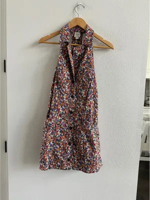 Maeve Sleeveless T-Back Blazer Mini Dress Size Small thumbnail 2