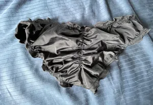 Victoria's Secret Black Lettuce Hem Bikini Bottoms thumbnail 4