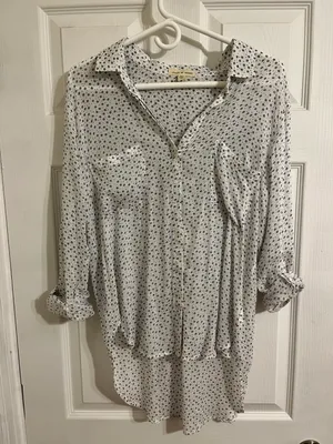 Flows Button Up Blouse Size M thumbnail 1
