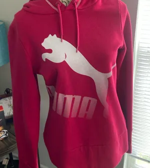 Puma women’s hot pink hoodie thumbnail 1
