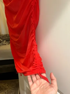 NWT SHAPELLX Smart Sculpt™ Mesh Wrap Shaping Swimsuit Red Size L thumbnail 2