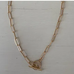 NWOT gold chain and toggle necklace thumbnail 2