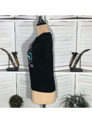Gildan Back to the Future T-Shirt Black Medium Cotton thumbnail 4