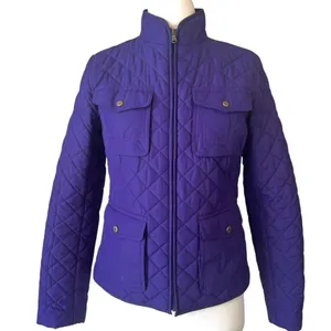 LRL RALPH LAUREN Purple Quilted Long-sleeve Puffer Barn Jacket thumbnail 1