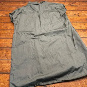 Falls Creek Womens‎ XL Olive Green Short Sleeve Split Neck Shift Dress High Low thumbnail 5