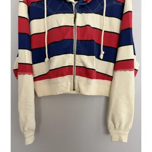 Free People We The Free Ry Zip Thru Jacket Hoodie Americana Women's Size XS thumbnail 5