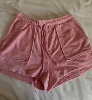 ZARA Pink Terry Cloth Shorts thumbnail 1