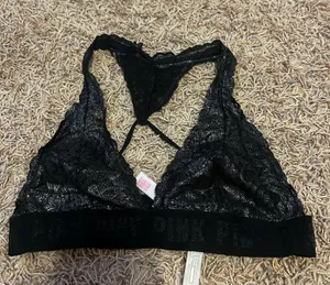 VS pink halter bralette thumbnail 1