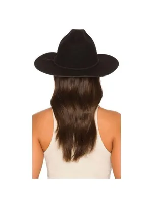 NEW Monrowe Wool Cowboy Hat S Black Western Felt Southwestern REVOLVE Exclusive thumbnail 3