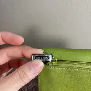 Fossil Green Leather Wallet thumbnail 4