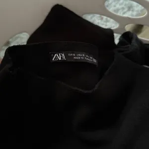 Zara Mock Neck Black Dress thumbnail 5