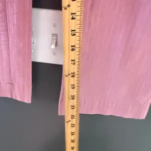 American Eagle Y2k‎ Pink Textured Stripe Stretch Crop Pants Low Rise Womens 6 thumbnail 7