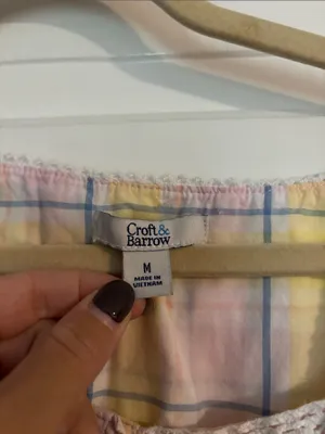 Yellow and Pink Plaid Sundress/Nightgown/Cover Up thumbnail 2