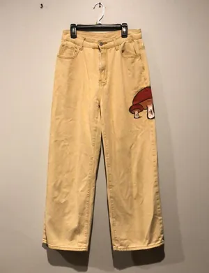 Handpainted Mushroom  Jeans thumbnail 1