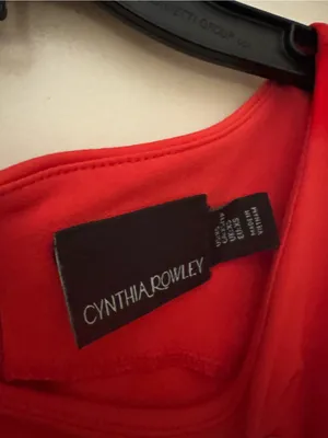 Cynthia Rowley Red Sleeveless Fit-and-Flare Dress thumbnail 4