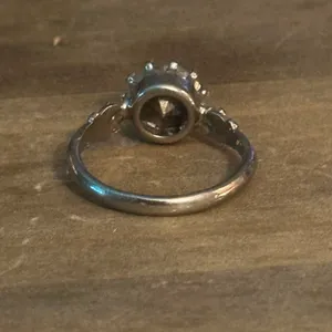 Vintage Austrian Crystal Ring Silver thumbnail 4