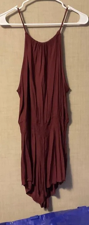 Brandy Melville Burgundy Jumpsuit thumbnail 1