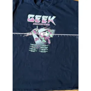 Geek Multiverse Tour Graphic Tee Retro Sci-Fi Gamer Nerd Shirt Black Size XL thumbnail 4