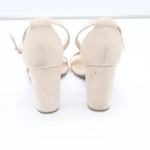 Indigo Rd Bradlee Beige Faux Suede Block Heel Ankle Strap Sandals Mens 7.5M thumbnail 5