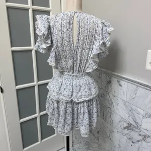 LoveShackFancy Natasha Dress in Calm Waters XS‎ thumbnail 5