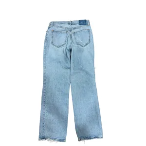 Abercrombie & Fitch The 90s Straight Ultra High Rise‎ Distressed Jeans Light 28S thumbnail 2