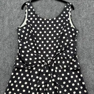 American Living Polka Dot Sleeveless FIt and Flare Midi Dress Scoop Neck Large thumbnail 3