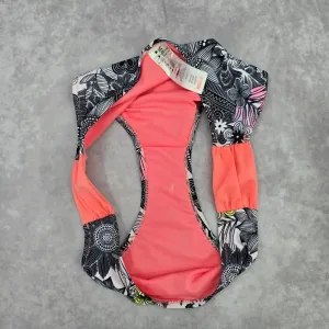 Maui and‎ Sons Black White Pink Floral Cheeky Medium Bikini Bottom Swimwear thumbnail 7