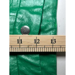 Princess Polly Green Faux Leather Wide Leg Pants 8 Slit Hem‎ Trousers thumbnail 7