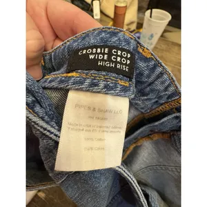 Veronica‎ Beard Crosbie High Waist Crop Wide Leg Jeans in Juno Blue Size 28/6 thumbnail 10