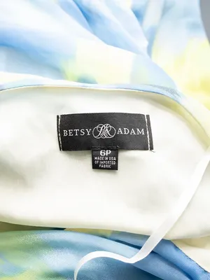 Betsy & Adam - Petite Floral Chiffon Maxi Dress thumbnail 4