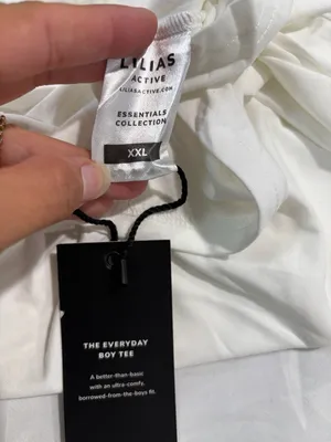 Lilias Active The Everyday Boy Tee oversized White Size XXL thumbnail 4