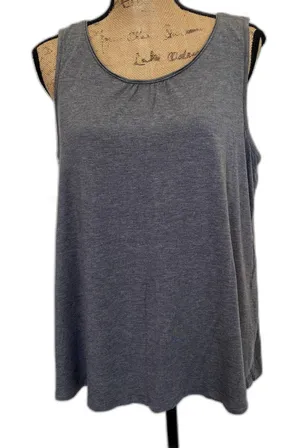Nottibianche Lyocell Stretch Sleep Tank With Shelf Bra Dark‎ Gray Size Large thumbnail 1