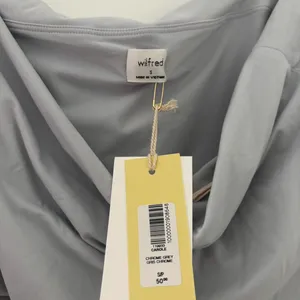 grey aritzia off the shoulder top  thumbnail 3