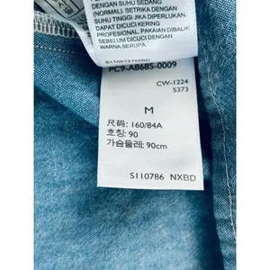 Levi's Amber Long Sleeve Blouse Square Neck‎ Shirt 100% Cotton Flowy Medium thumbnail 9