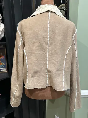 JouJou Tan Faux Shearling Jacket Size XL thumbnail 9