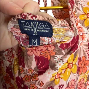 ✨ TAMGA Floral‎ Boho Maxi Dress Size M 🌸🍂 ✨ thumbnail 4