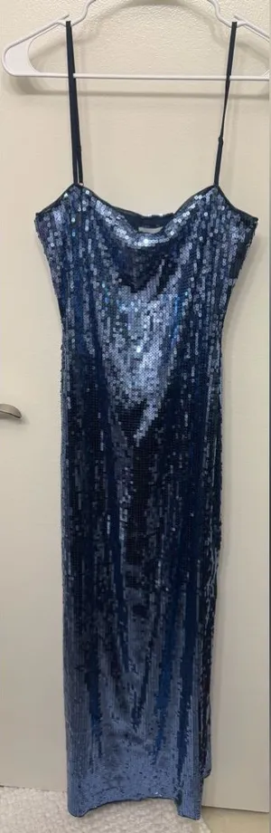 NWT Reformation Elsie Sequin Dress | Sparkly Maxi Party Dress thumbnail 1