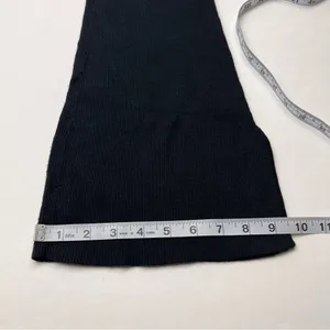 Favorite Daughter Cotton Cashmere Blend Ribbed‎ Pants Women Size XS Black Flare thumbnail 12