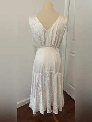 THE KOOPLES Jacquard Polka Dot Wrap Midi Cockatail Dress Size 1 US Small *Read* thumbnail 2
